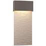 Stratum Large Dark Sky LED Outdoor Sconce - Smoke Finish - Steel Accents