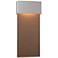 Stratum Large Dark Sky LED Outdoor Sconce - Steel - Bronze Accents