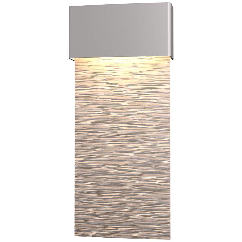 Image 1 Stratum Large Dark Sky LED Outdoor Sconce - Steel Finish - Steel Accents