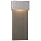 Stratum Large Dark Sky LED Outdoor Sconce - Steel - Iron Accents