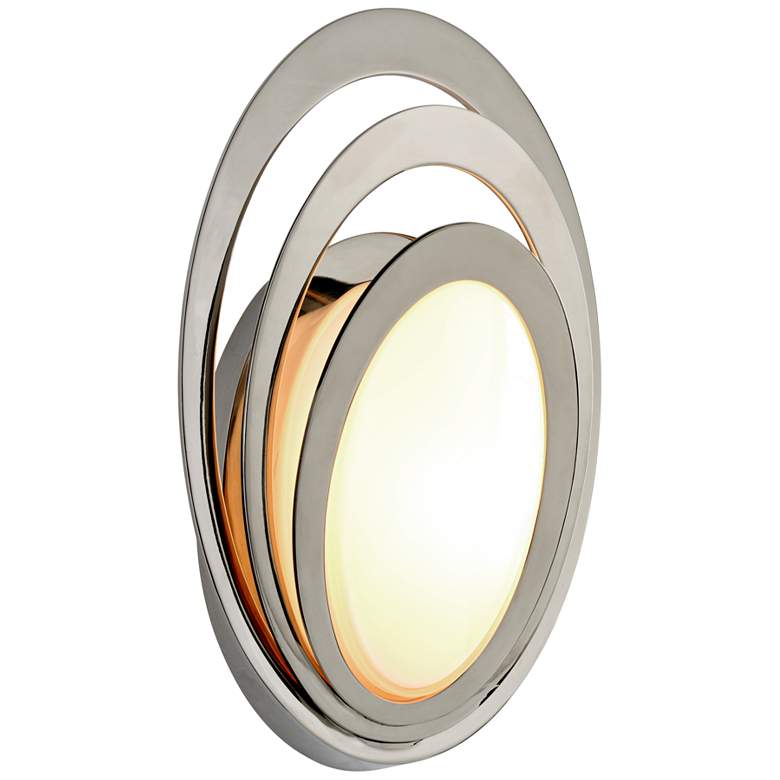 Image 1 Stratus 11 1/4"H Polished Stainless LED Outdoor Wall Light