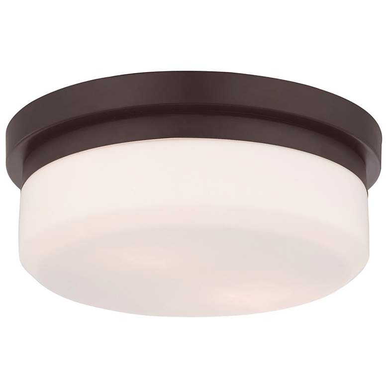 Image 4 Stratus 11-in W Bronze Flush Mount Light more views