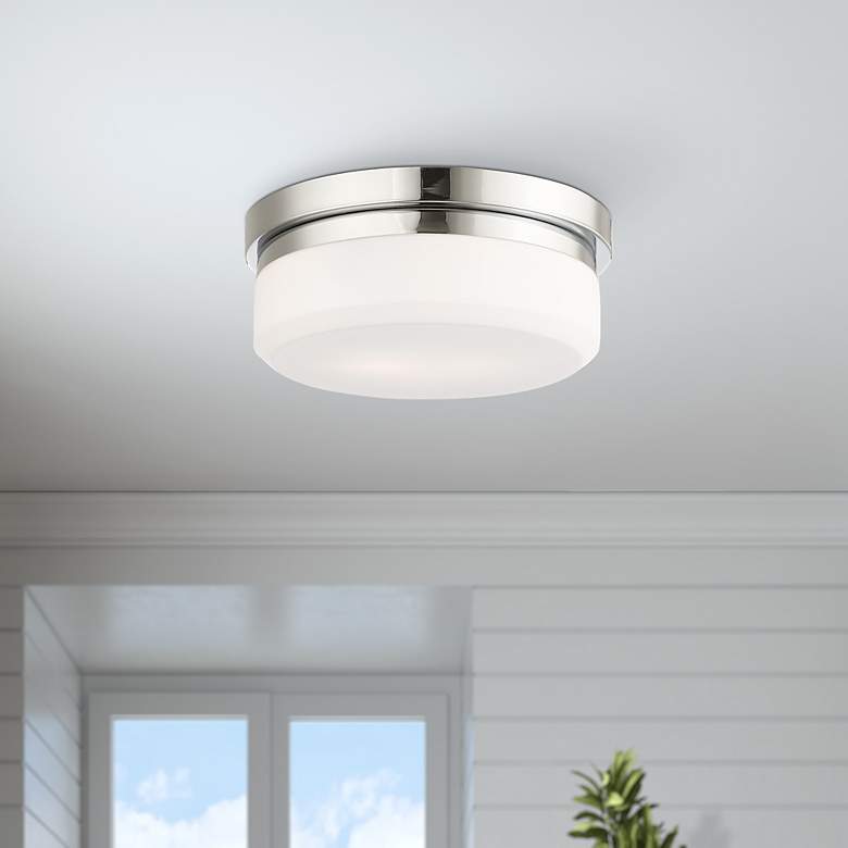 Image 1 Stratus 11-in W Chrome Flush Mount Light