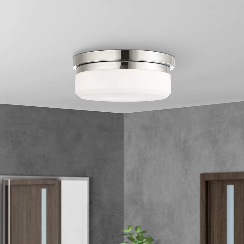 Image 7 Stratus 11-in W Chrome Flush Mount Light more views