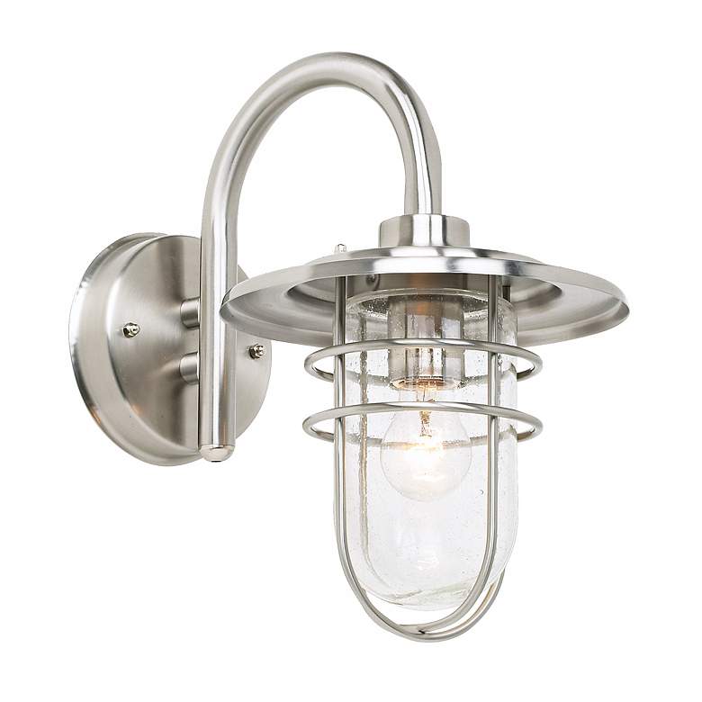 Image 6 Stratus 12 3/4" High Brushed Nickel Outdoor Wall Light more views