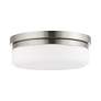 4_Stratus 13" Wide Brushed Nickel Round Ceiling Light more views