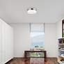 7_Stratus 13" Wide Brushed Nickel Round Ceiling Light more views