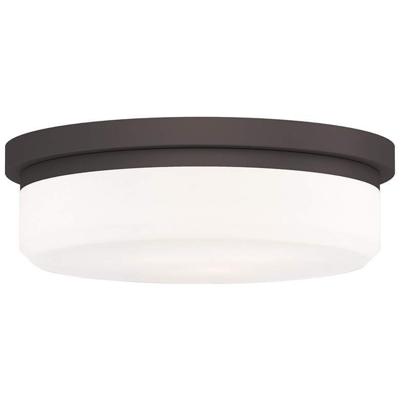 Image 1 Stratus 15.5-in W Bronze Flush Mount Light