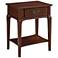 Stratus 22" Wide Heartwood Cherry 1-Drawer Wood Nightstand