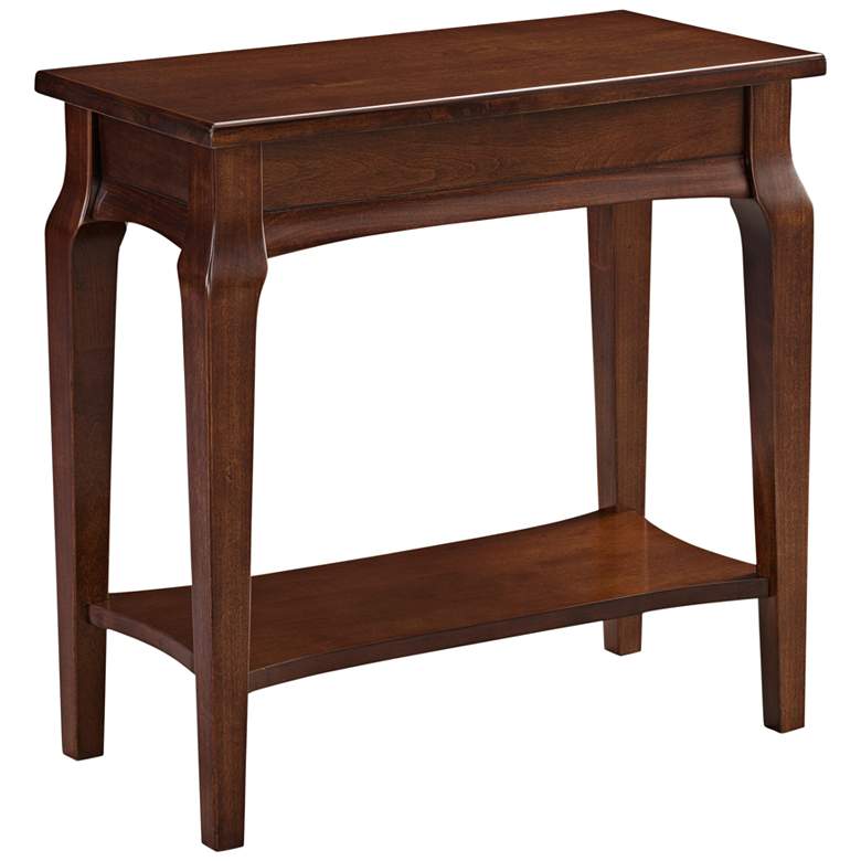 Image 2 Stratus 24 inch Wide Cherry Wood Narrow Chairside Table