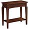 Stratus 24" Wide Cherry Wood Narrow Chairside Table