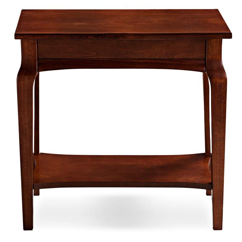Image 7 Stratus 24" Wide Cherry Wood Narrow Chairside Table more views