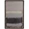 Stratus 37 3/4" High Gray Charcoal Framed Canvas Wall Art