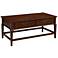Stratus 46" Wide Heartwood Cherry 2-Drawer Wood Coffee Table