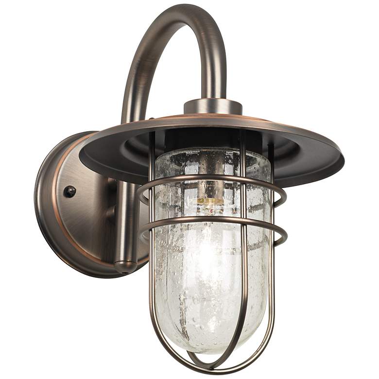 Image 1 Stratus Collection 12 3/4 inch High Bronze Outdoor Wall Light