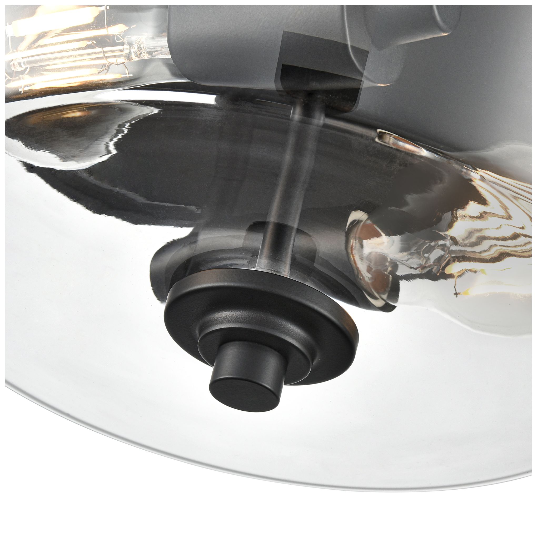 Image 5 Strayhan 13" 2-Light Flush Mount in Matte Black more views