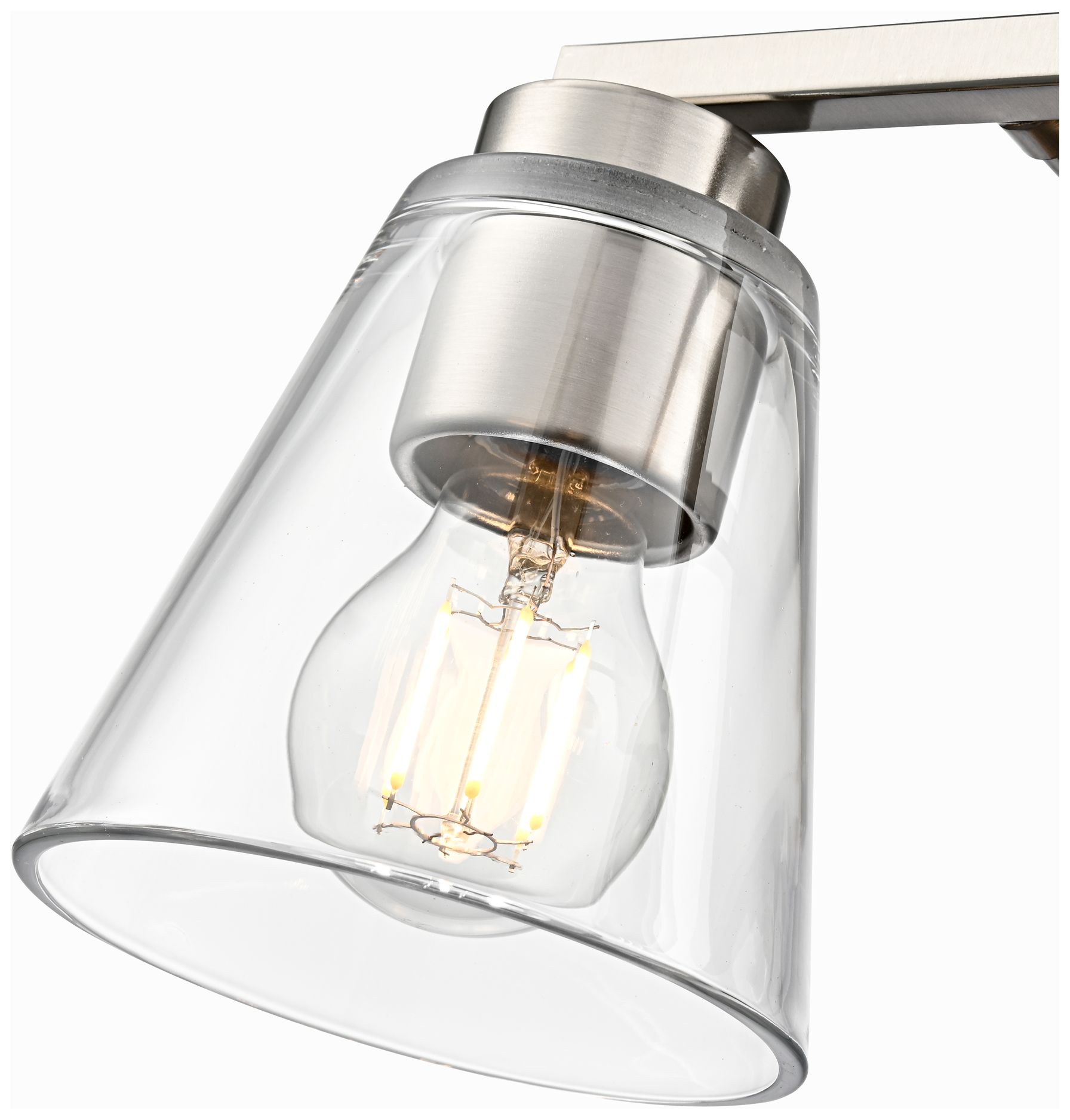 Image 7 Strayhan 13" Wide 2-Light Vanity in Brushed Nickel more views