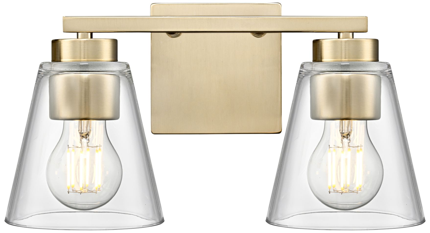 Image 5 Strayhan 13" Wide 2-Light Vanity in Modern Gold more views