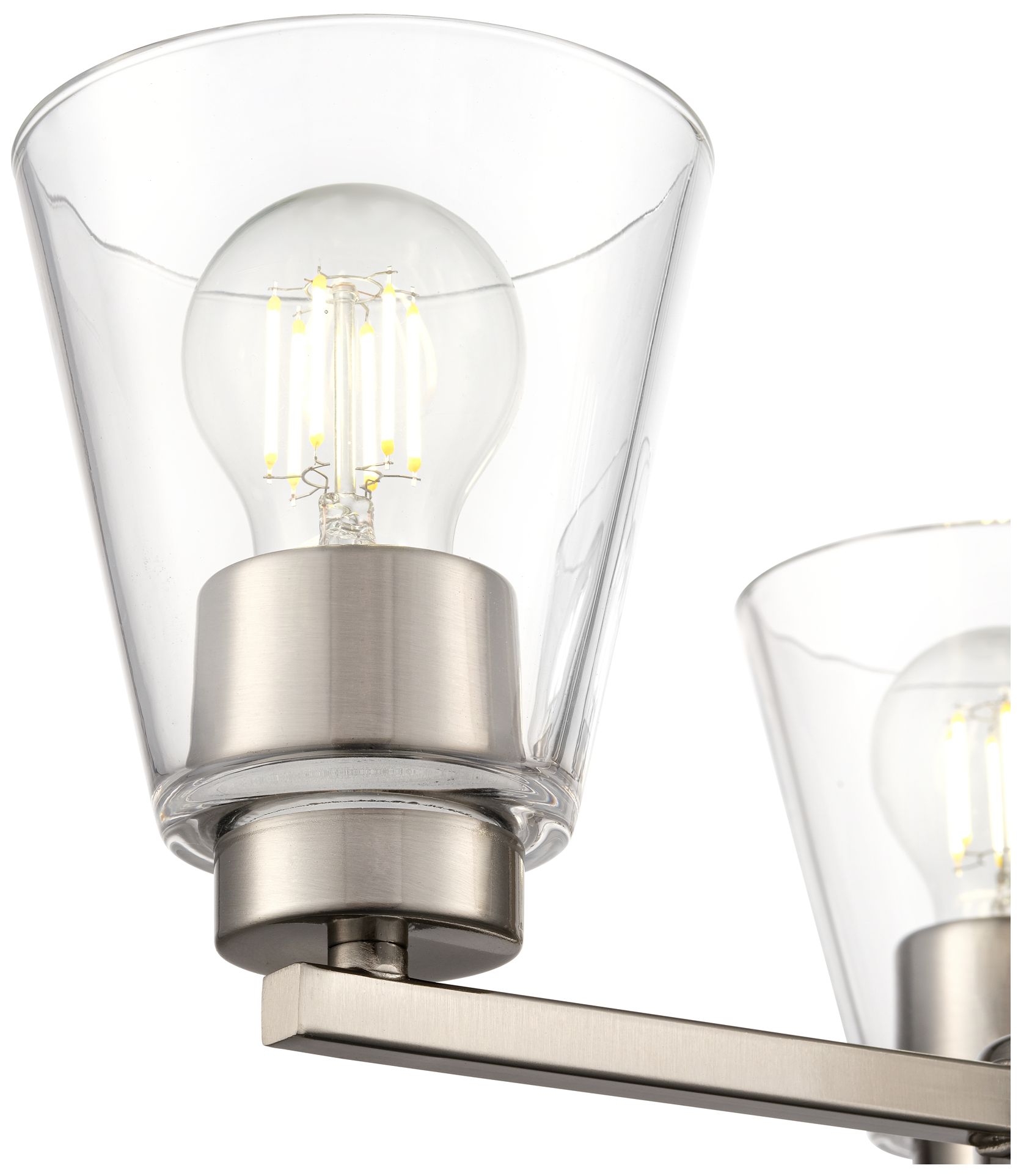 Image 4 Strayhan 18" 3-Light Chandelier in Brushed Nickel more views