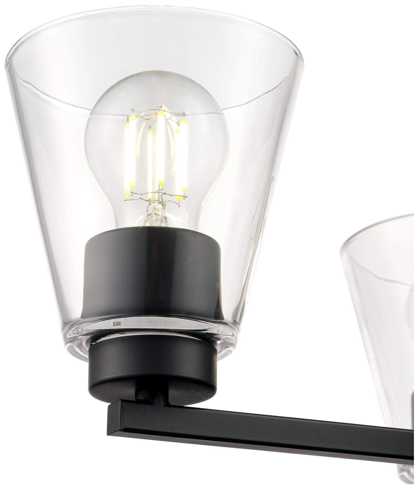 Image 4 Strayhan 18" 3-Light Chandelier in Matte Black more views