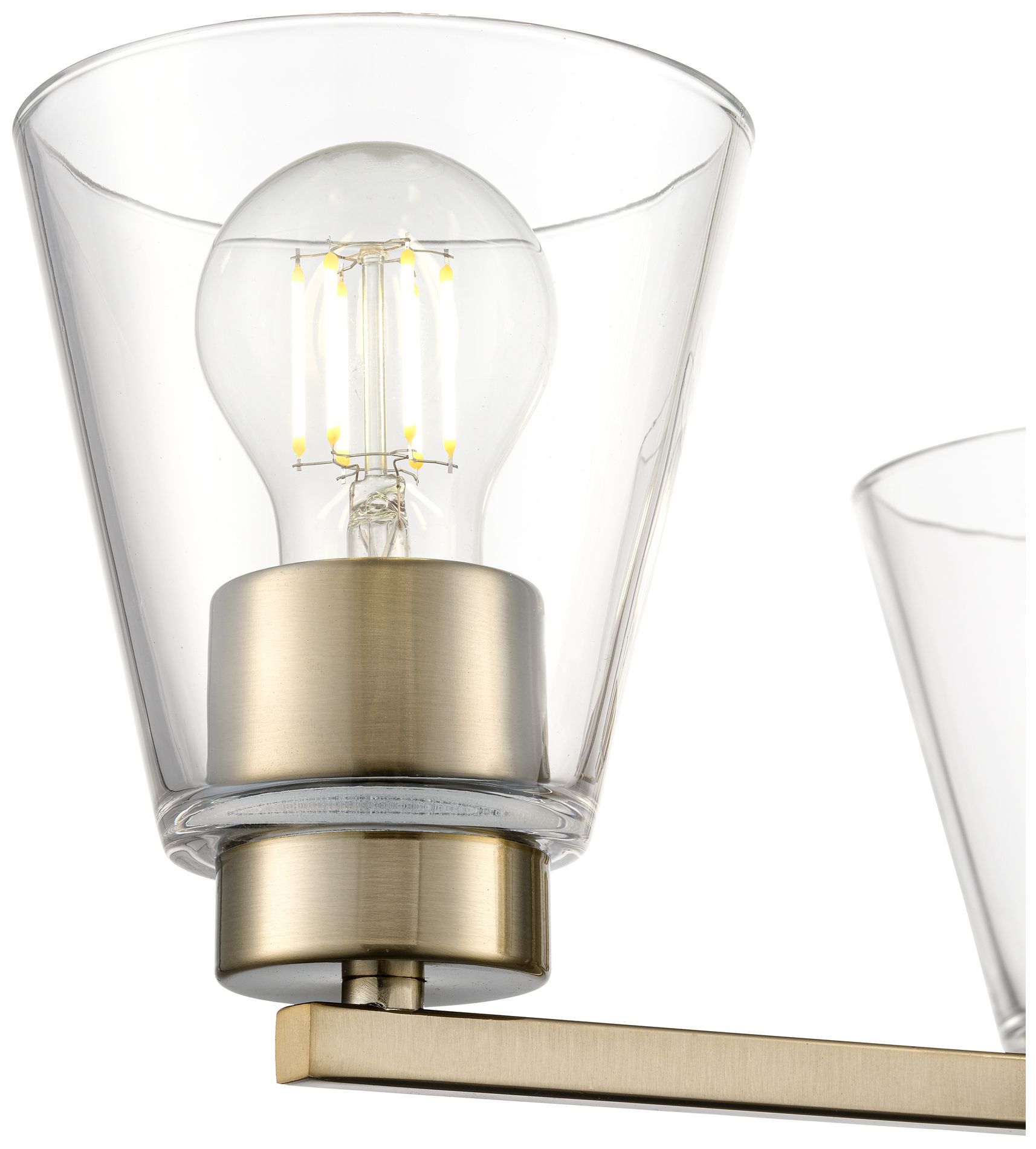 Image 4 Strayhan 18" 3-Light Chandelier in Modern Gold more views