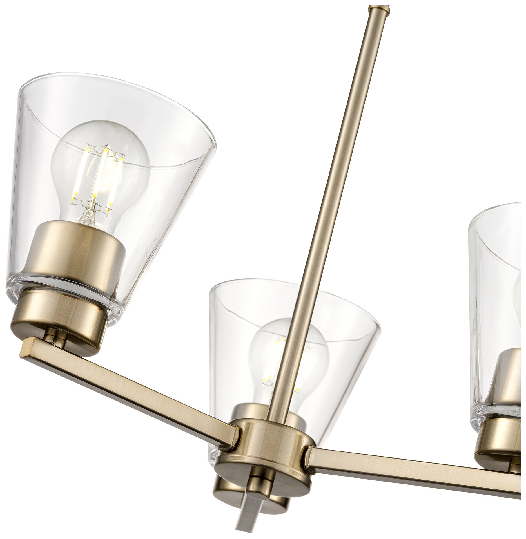 Image 5 Strayhan 18" 3-Light Chandelier in Modern Gold more views