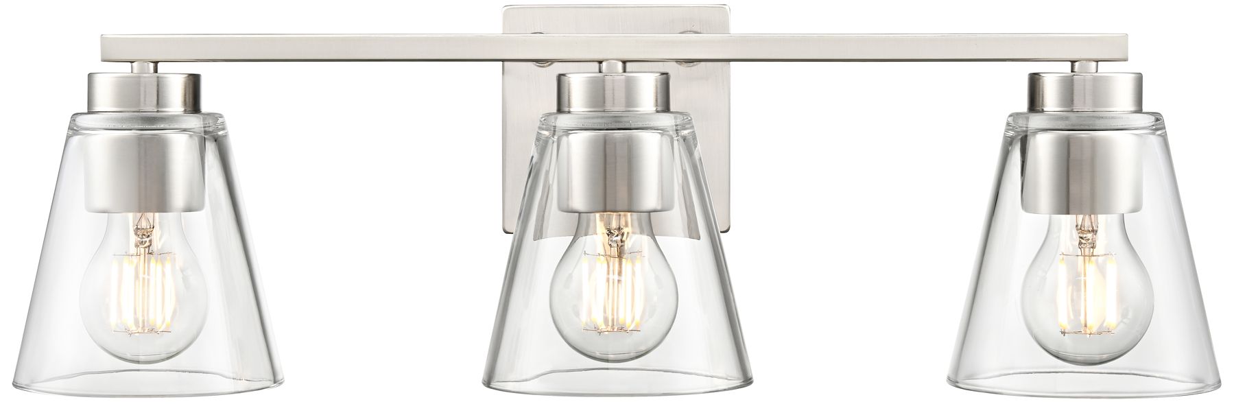 Image 3 Strayhan 22" Wide 3-Light Vanity in Brushed Nickel more views