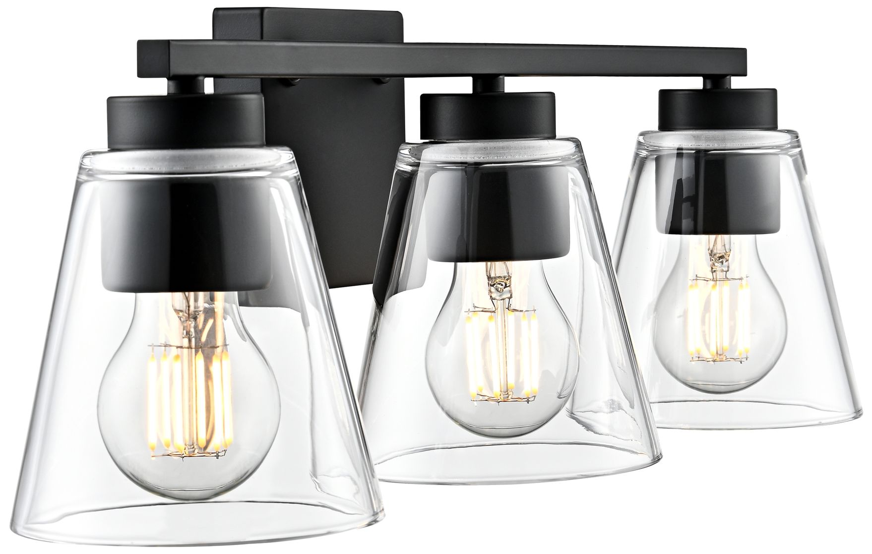 Image 5 Strayhan 22" Wide 3-Light Vanity in Matte Black more views