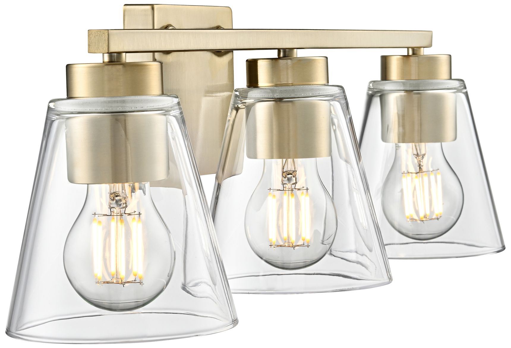 Image 4 Strayhan 22" Wide 3-Light Vanity in Modern Gold more views