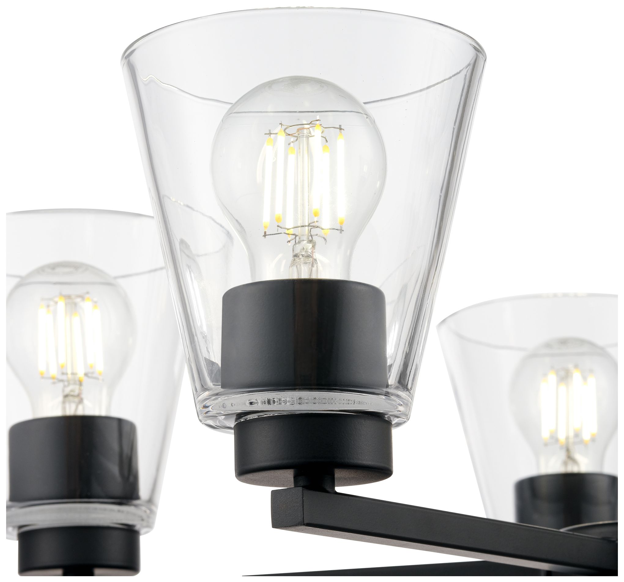 Image 4 Strayhan 24" 5-Light Chandelier in Matte Black more views