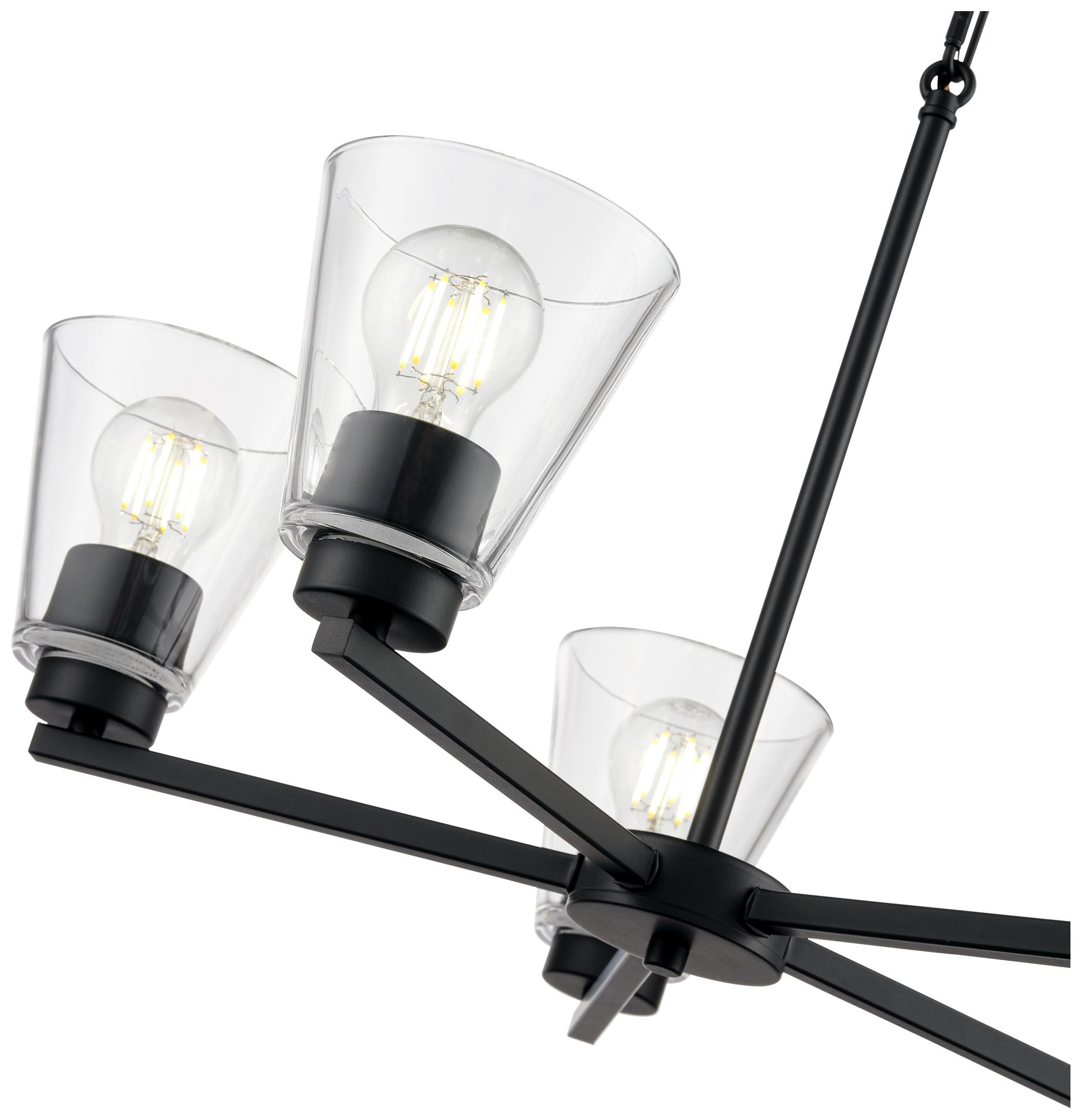 Image 5 Strayhan 24" 5-Light Chandelier in Matte Black more views