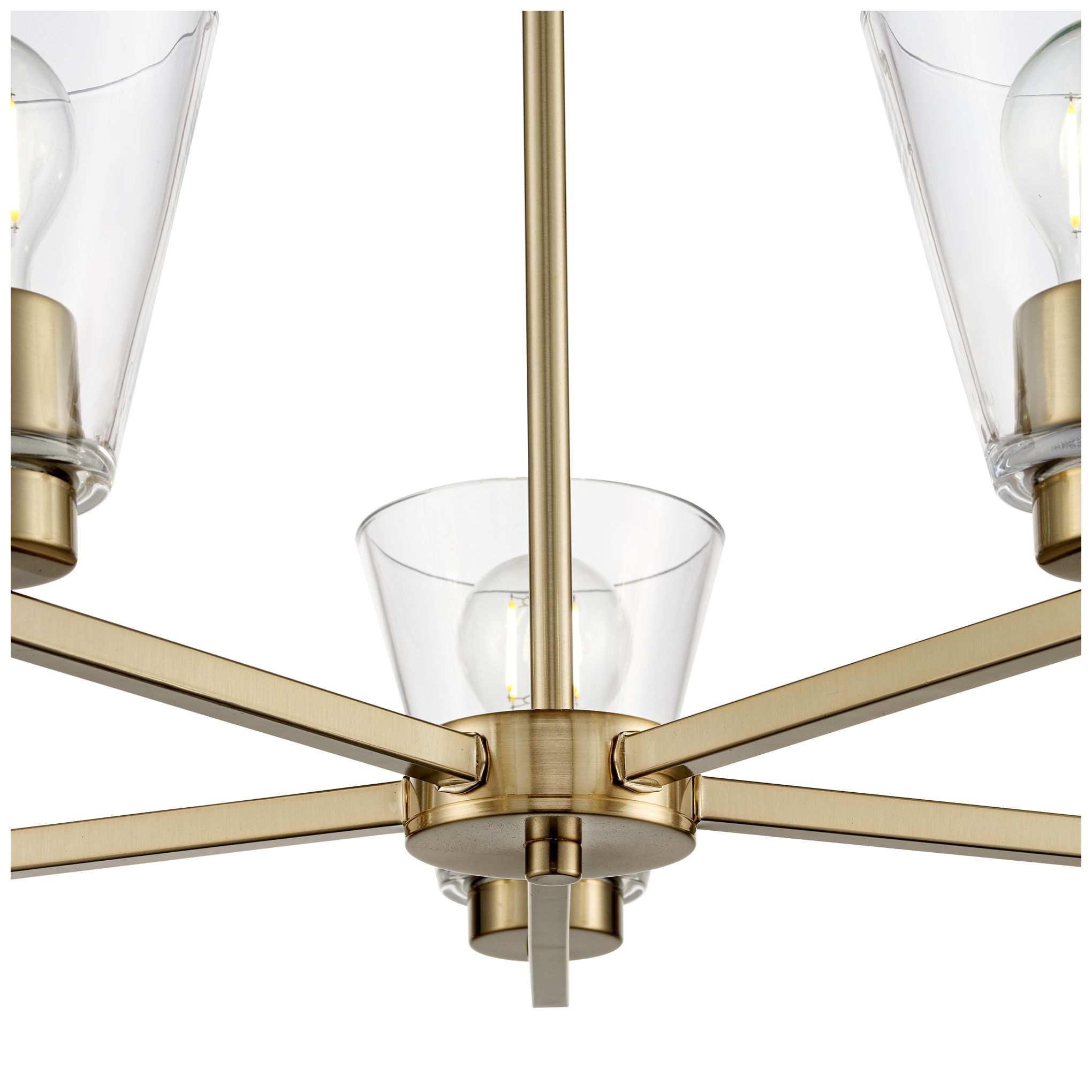 Image 3 Strayhan 24" 5-Light Chandelier in Modern Gold more views