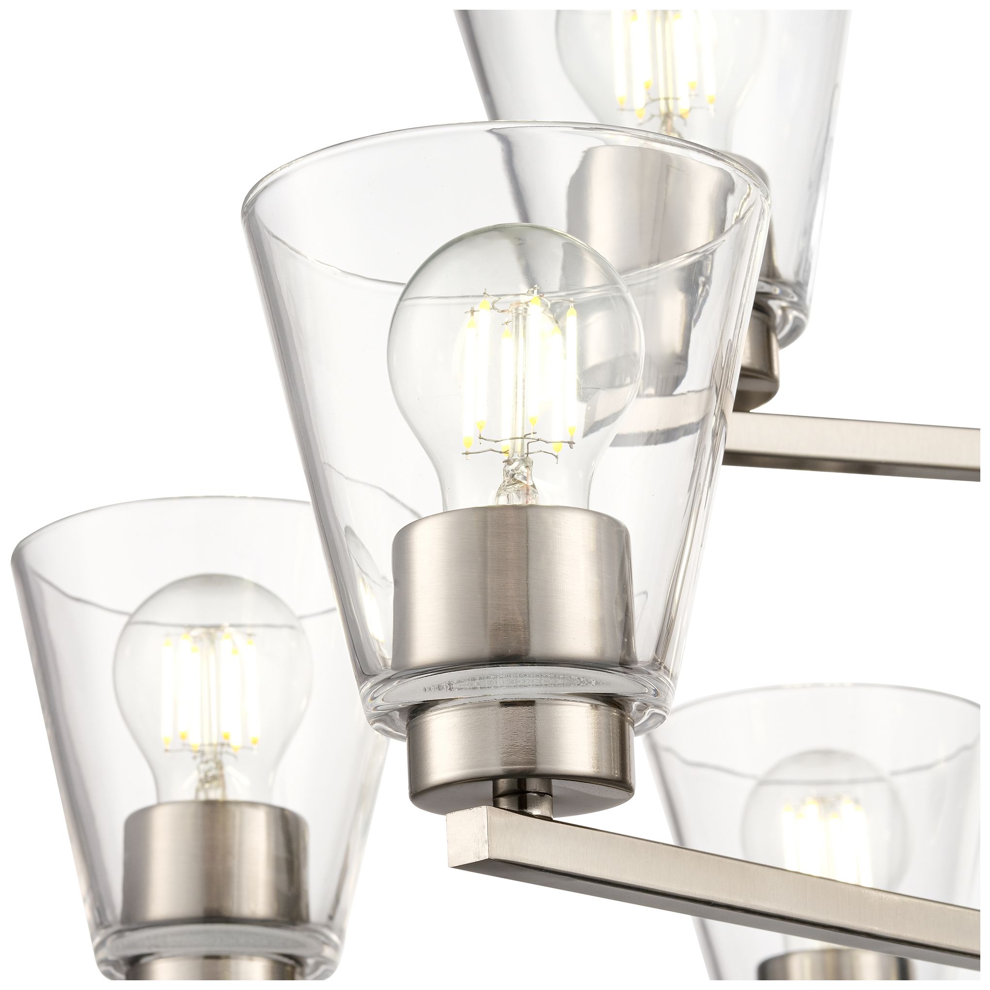 Image 4 Strayhan 28.5" 9-Light Chandelier in  Brushed Nickel more views