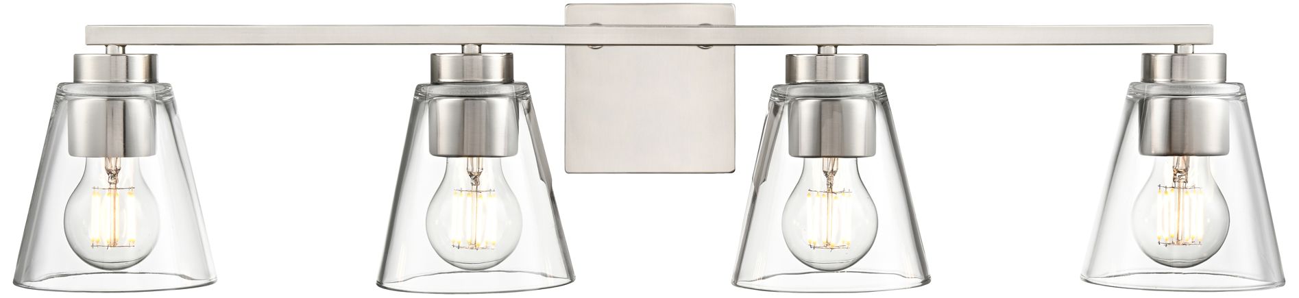 Image 3 Strayhan 31" Wide 4-Light Vanity in Brushed Nickel more views