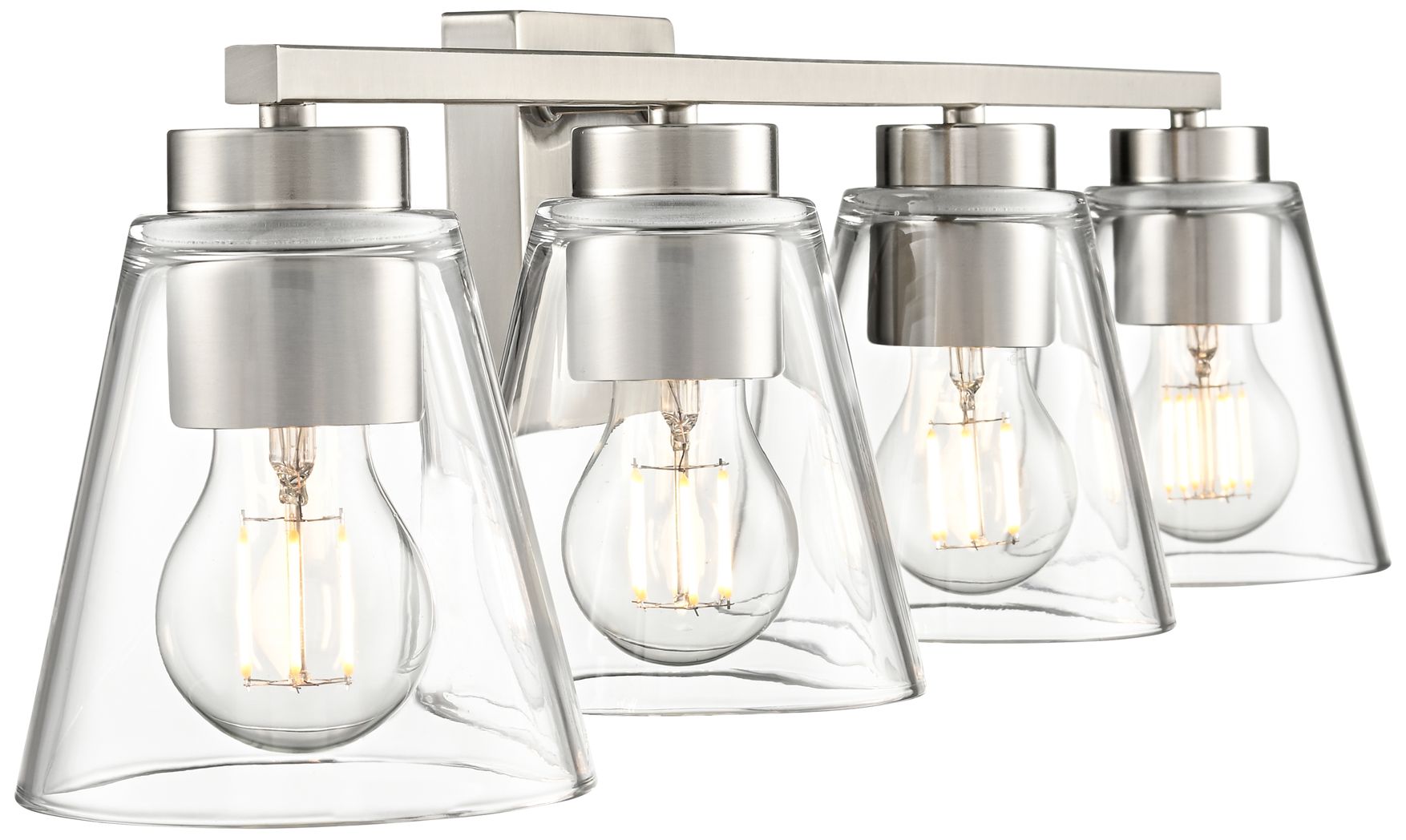 Image 5 Strayhan 31" Wide 4-Light Vanity in Brushed Nickel more views