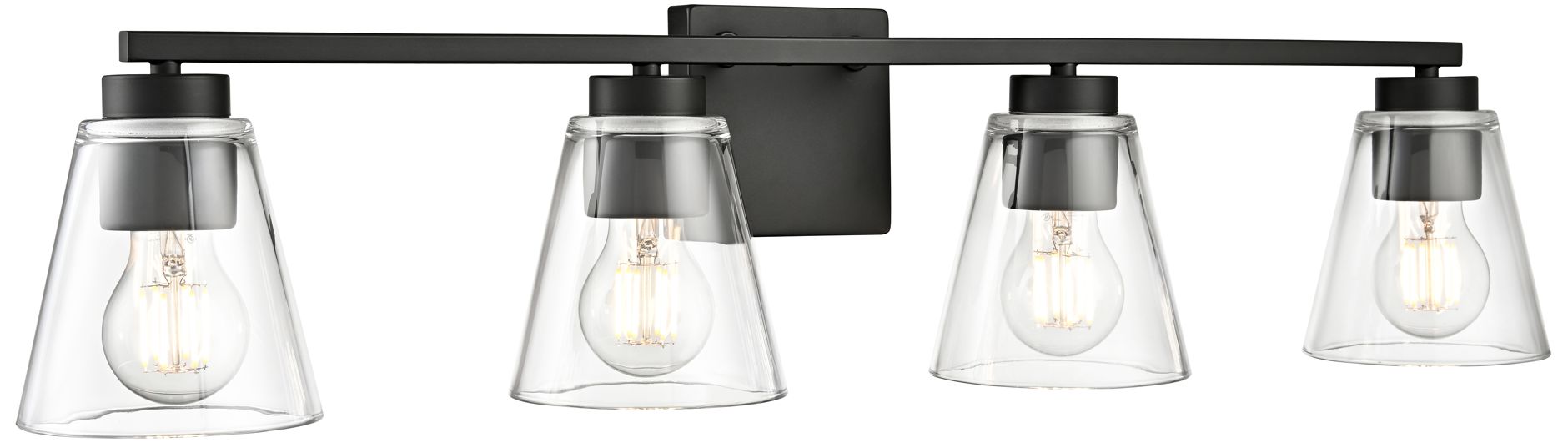 Image 4 Strayhan 31" Wide 4-Light Vanity in Matte Black more views