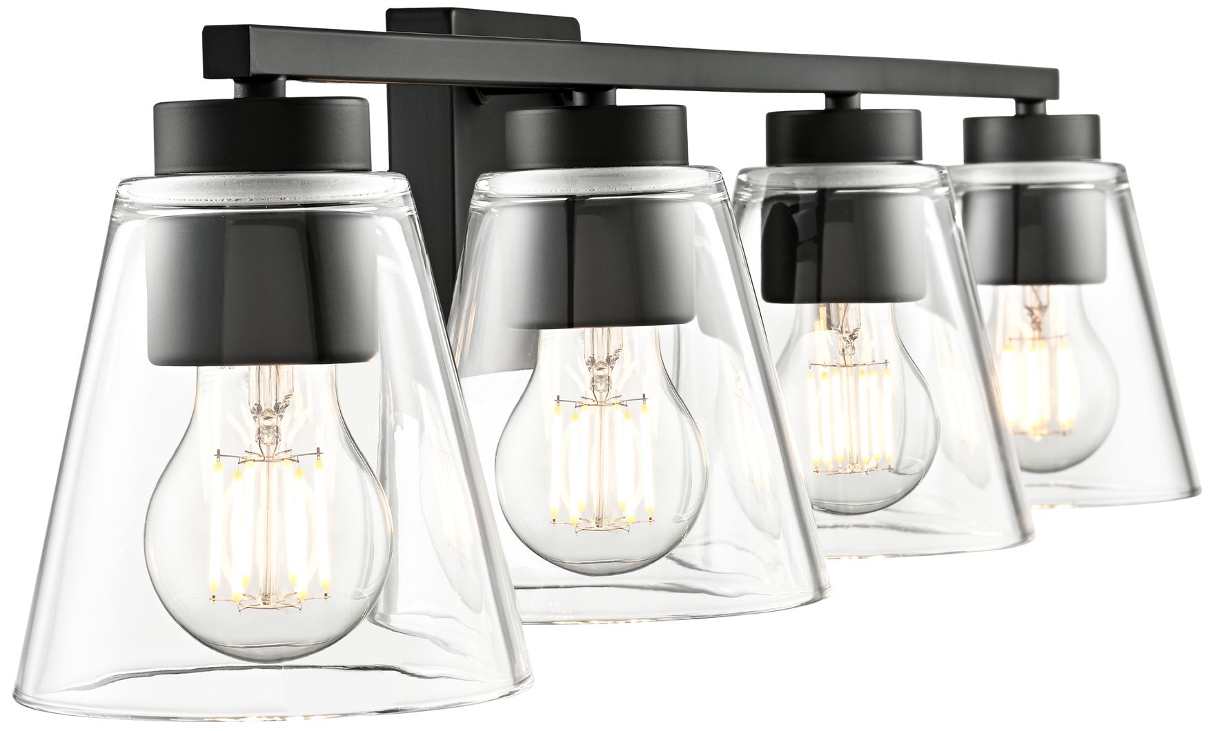 Image 5 Strayhan 31" Wide 4-Light Vanity in Matte Black more views