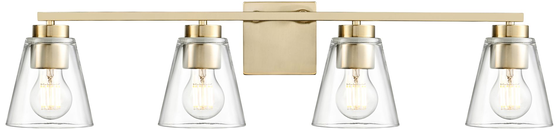 Image 3 Strayhan 31" Wide 4-Light Vanity in Modern Gold more views