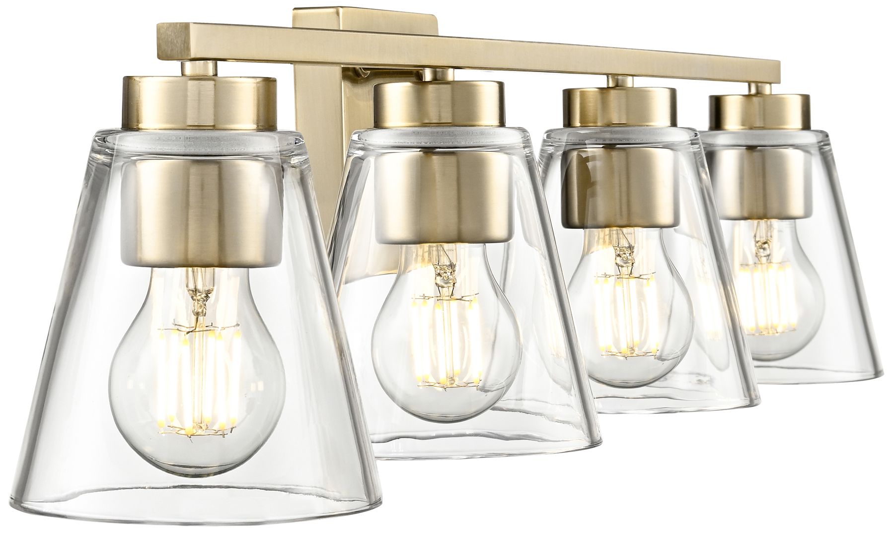 Image 5 Strayhan 31" Wide 4-Light Vanity in Modern Gold more views