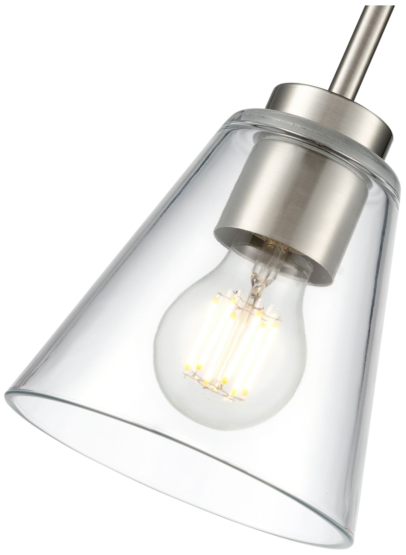 Image 6 Strayhan 5.75" 1-Light Mini Pendant in Brushed Nickel more views