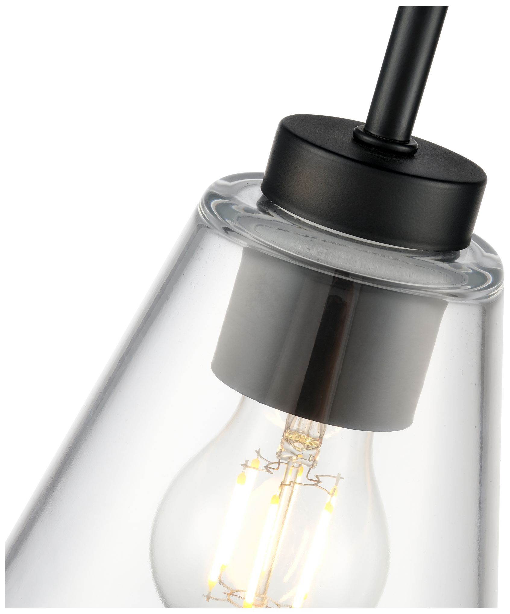 Image 5 Strayhan 5.75" 1-Light Mini Pendant in Matte Black more views