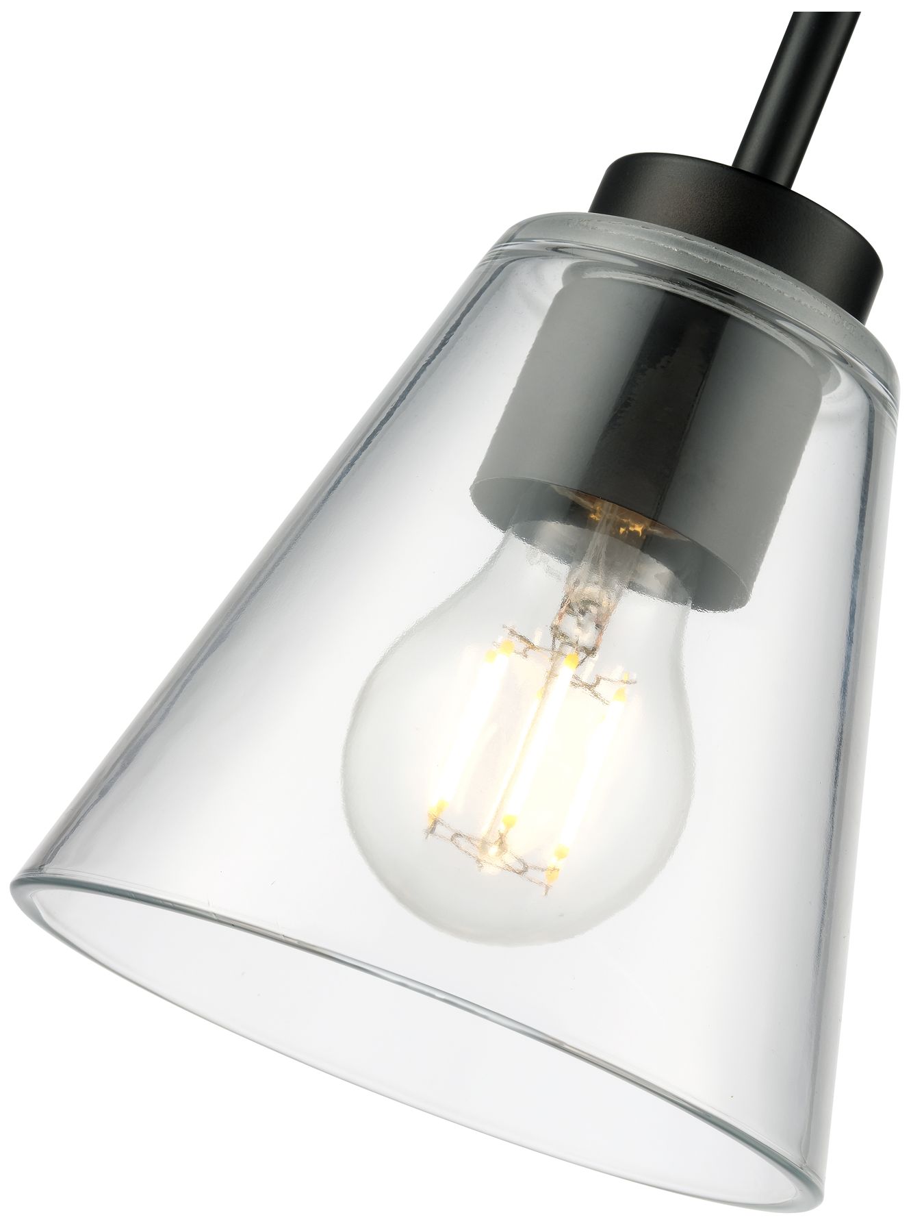 Image 6 Strayhan 5.75" 1-Light Mini Pendant in Matte Black more views