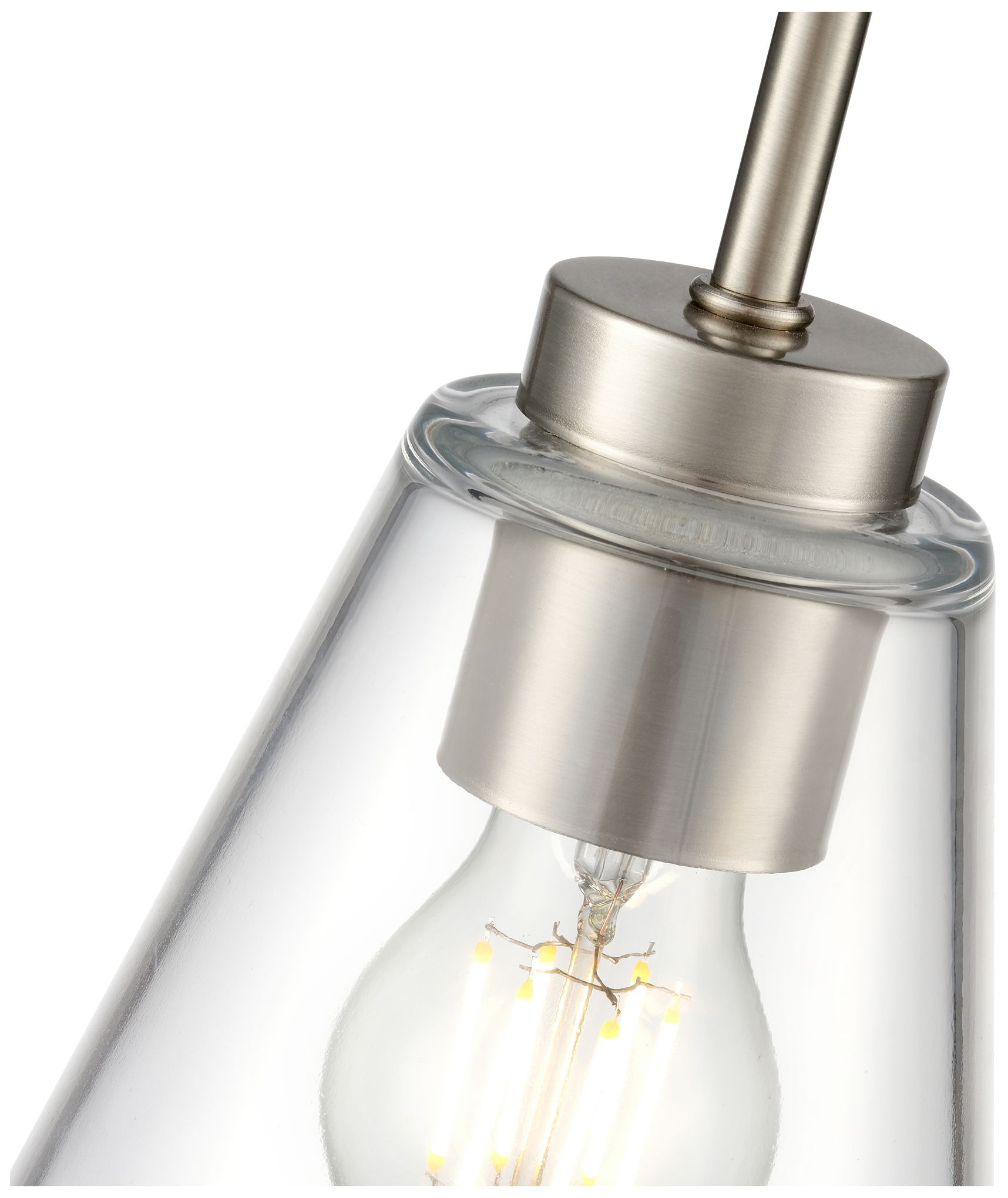 Image 5 Strayhan 5.75" 1-Light Mini Pendant in Brushed Nickel more views