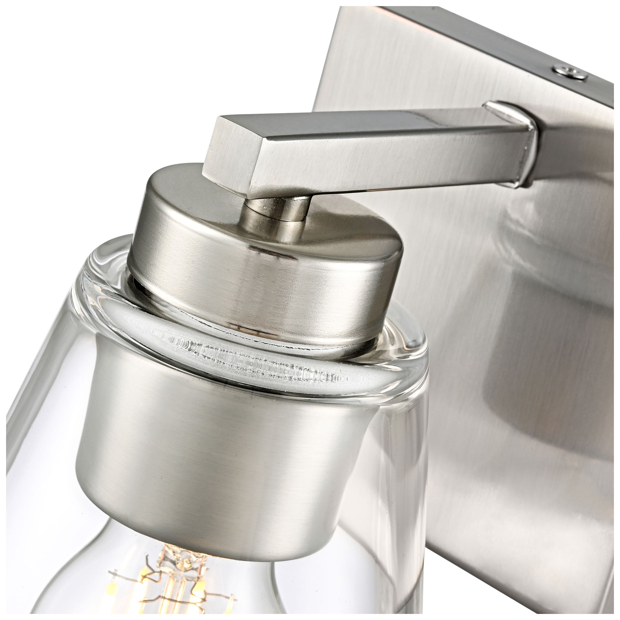 Image 5 Strayhan 6.75" High 1-Light Wall Sconce in Brushed Nickel more views