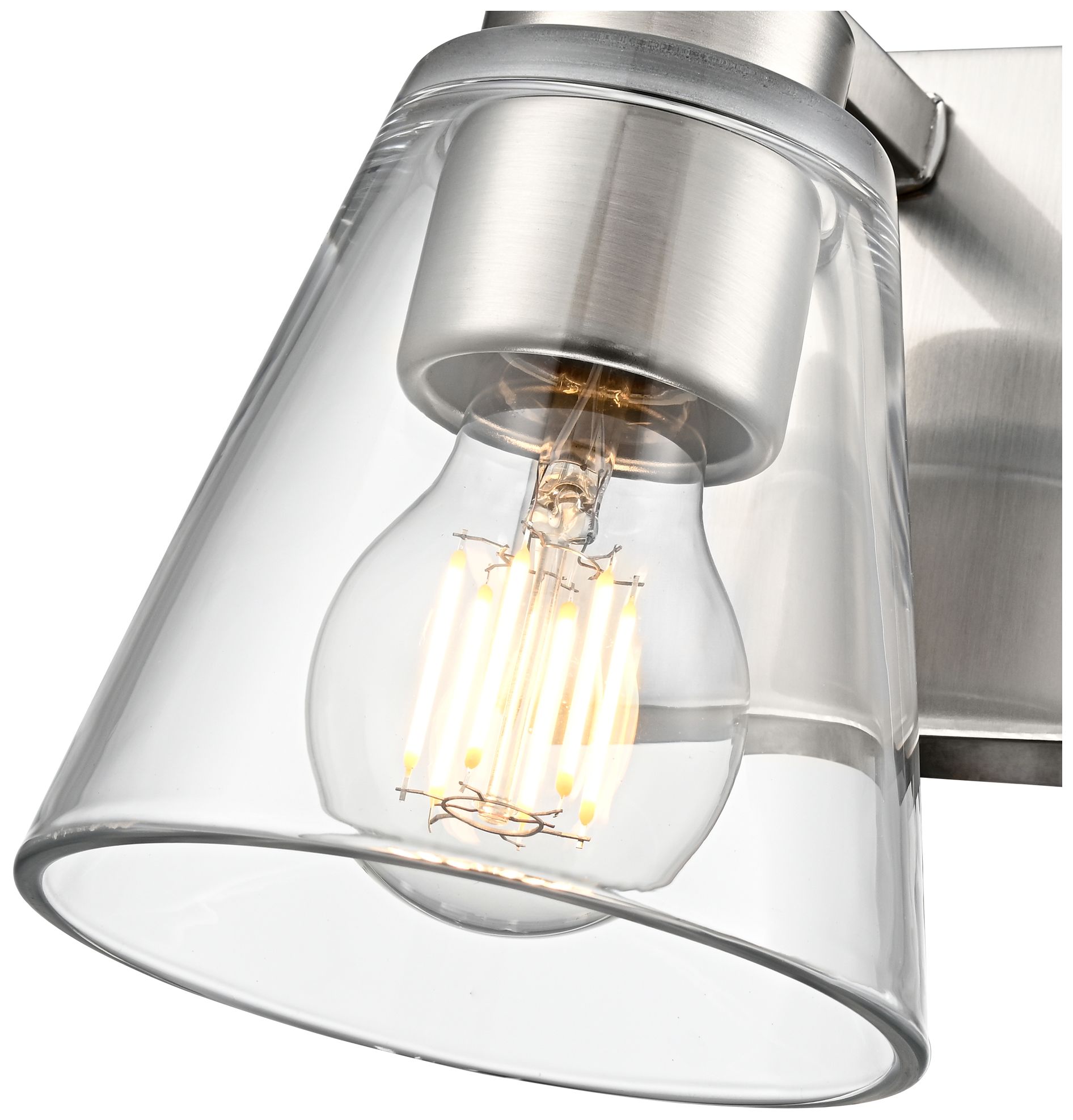 Image 6 Strayhan 6.75" High 1-Light Wall Sconce in Brushed Nickel more views