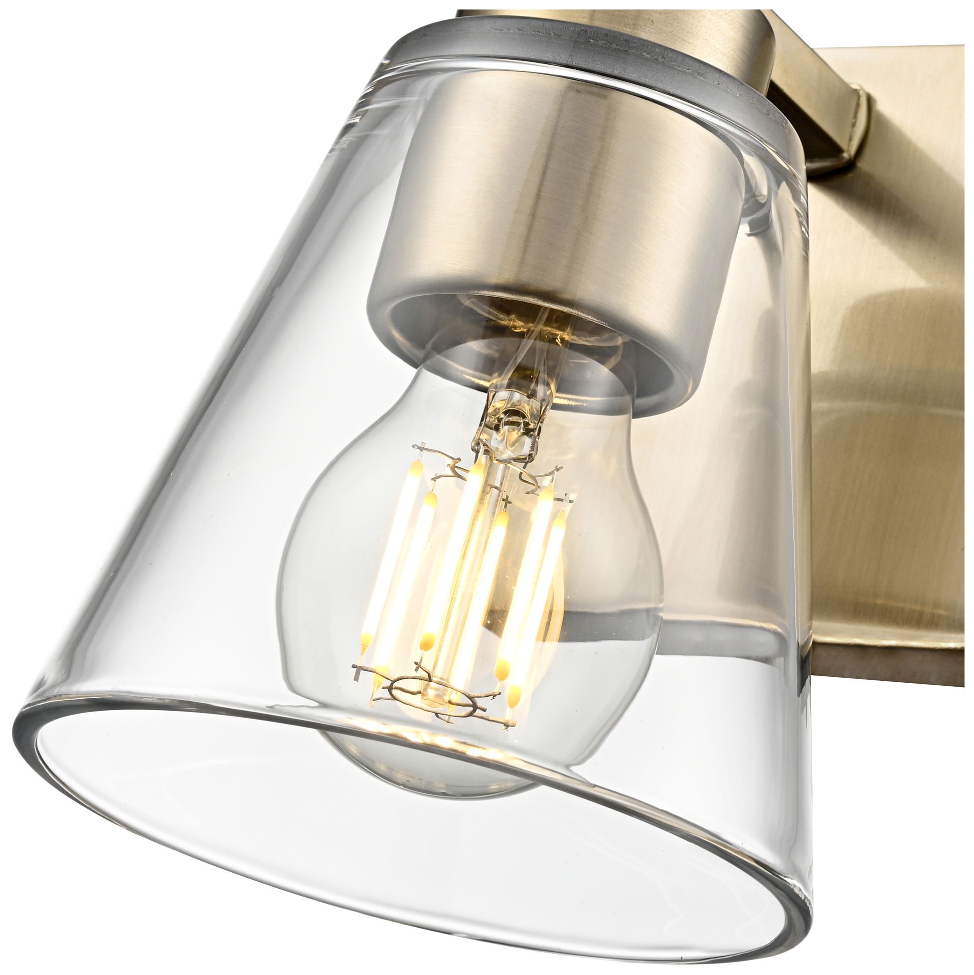 Image 6 Strayhan 6.75" High 1-Light Wall Sconce in Modern Gold more views