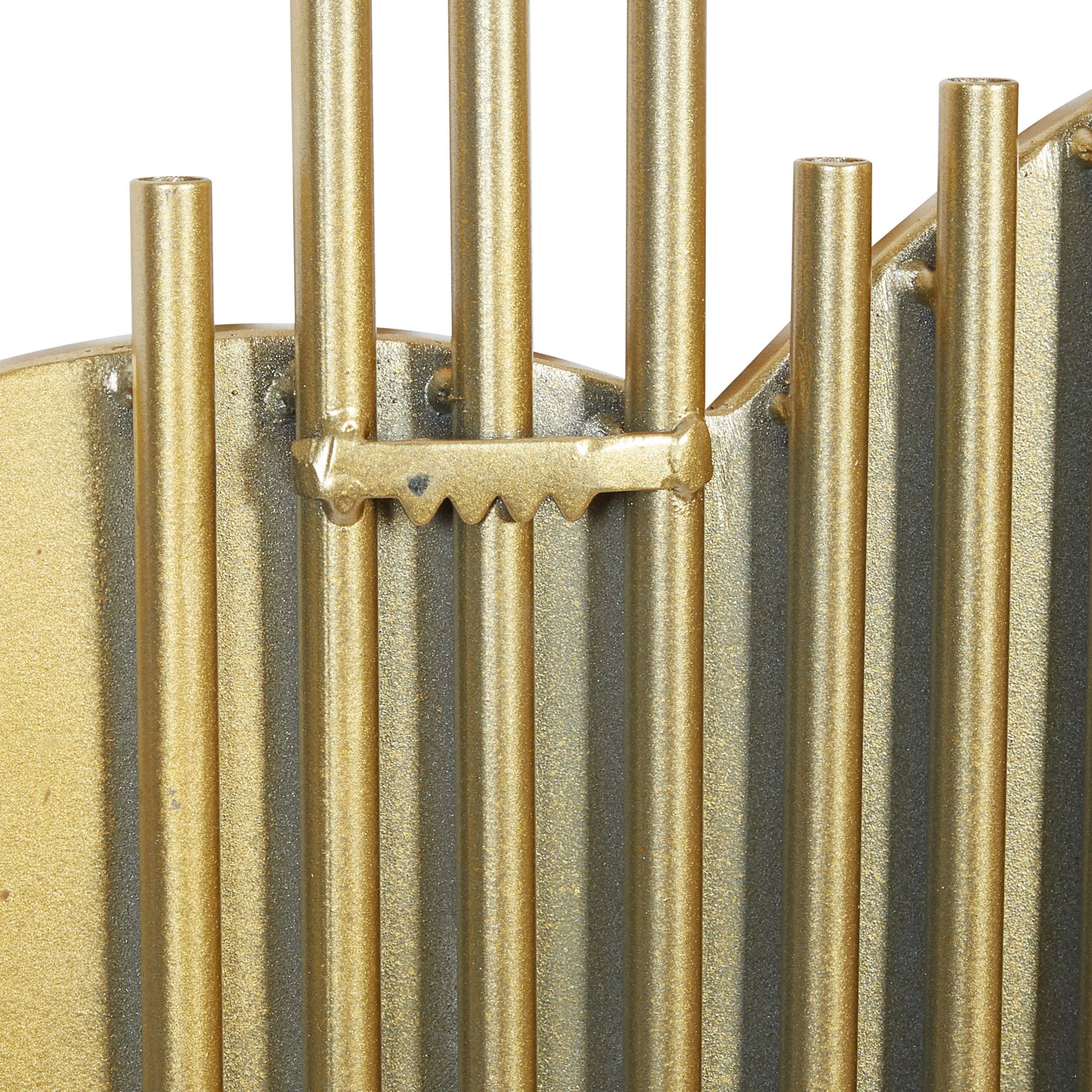 Image 5 Strazzanta Polished Gold Metal 27" x 39" Wall Mirror more views