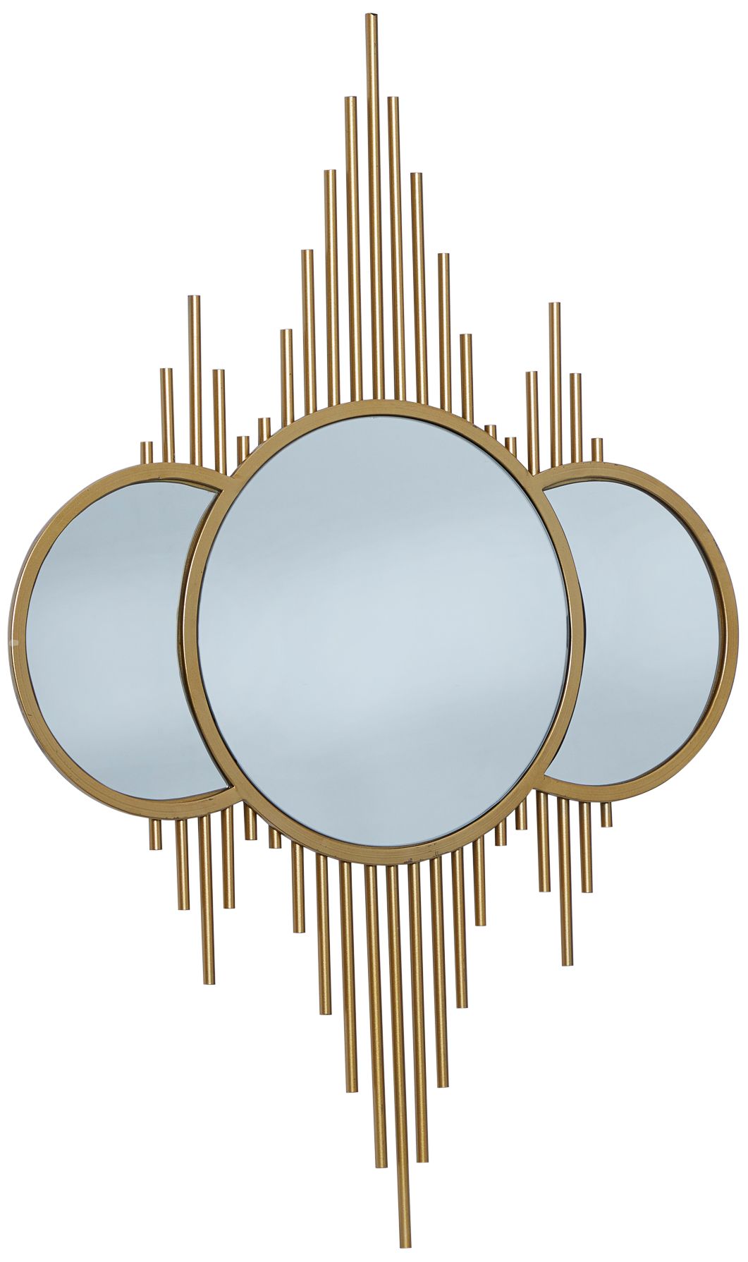 Image 6 Strazzanta Polished Gold Metal 27" x 39" Wall Mirror more views