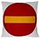 Street Smart No Entry 18" Square Down Throw Pillow