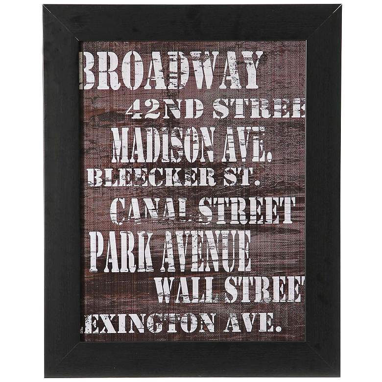 Image 1 Streets of New York I 20 inch High Framed Wall Art
